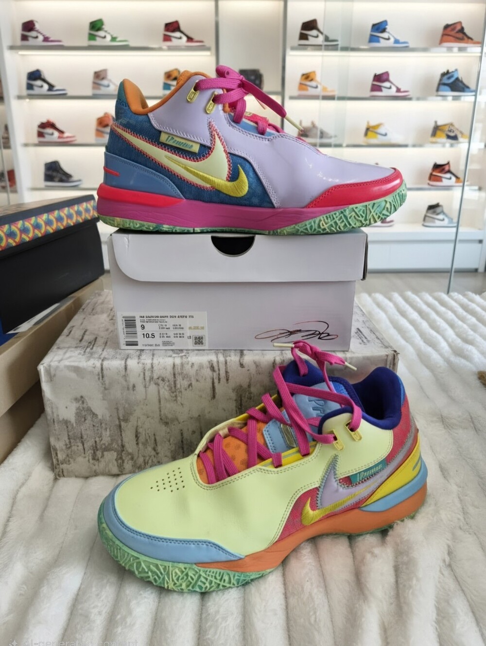 NIKE ZM LEBRON NXXT GEN AMP IPS I PROMISE MEN'S SZ 9 WOMEN'S SZ 10.5 SNEAKERS